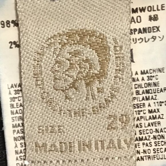 Diesel Ronhar 008AA Dark Wash Straight Leg Jeans Size 29 - Picture 11 of 12